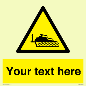 Custom warning grounding cruiser on lock cill